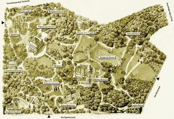 villa torlonia mappa